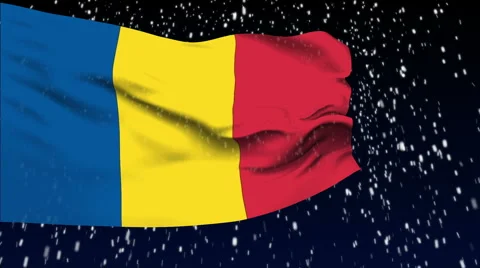 Flag of Chad Stock Footage 1055813