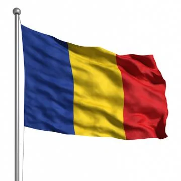 Flag of chad Stock Illustration