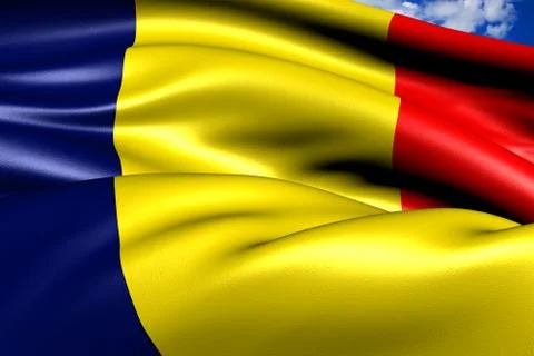 Flag of chad Stock Illustration