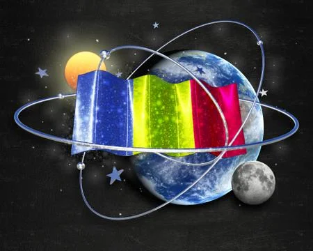 Flag Chad quality designer flag Illustration