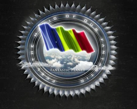 Flag Chad quality designer flag Stock Illustration