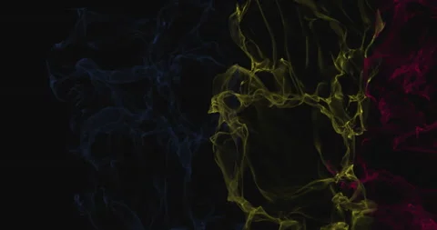 Flag Chad  turns into smoke. State weakening concept, alpha channel. Stock Footage 172493094