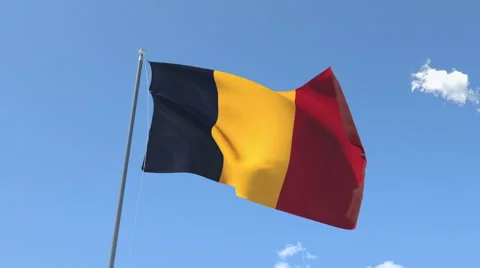 The flag of Chad Waving on the Wind. Stock Footage 40605250