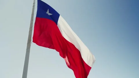 Flag of Chile, Arica Stock Footage 251242280