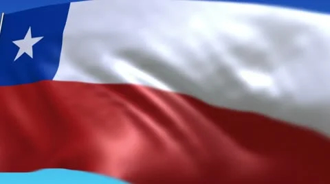 Flag of Chile Stock Footage 10796040