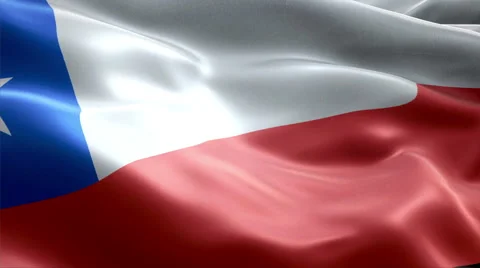 Flag Chile Video stock 47729512