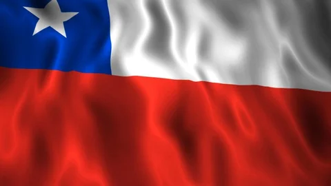 Flag Chile Stock Footage 128176336