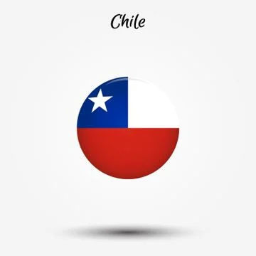Flag of Chile icon Stock Illustration