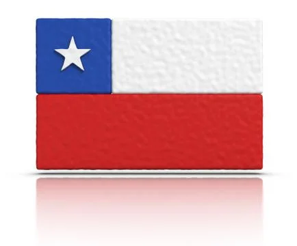 Flag of chile Stock Illustration