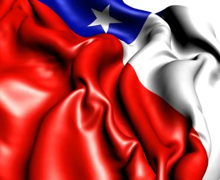 Flag of chile Stock Illustration