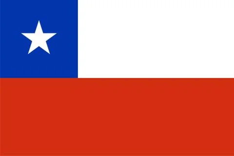 Flag of Chile Stock Illustration