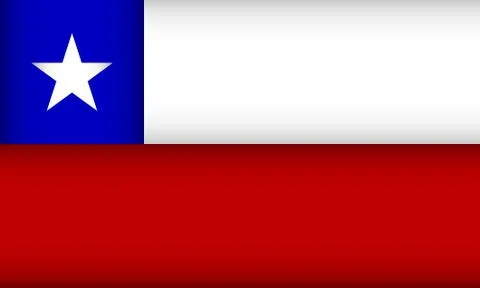 Flag of Chile. Stock Illustration