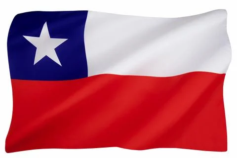 Flag of Chile Stock Illustration