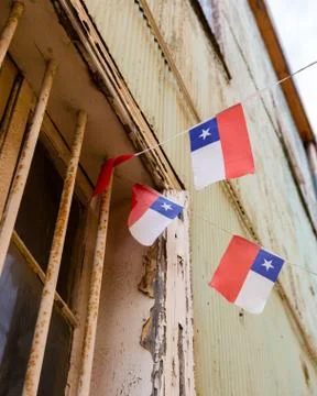 The flag of Chile Stock Photos