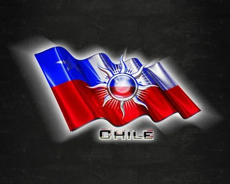 Flag Chile quality designer flag Stock Illustration