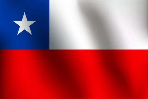 Flag of Chile - Vector Illustration Stock Illustration