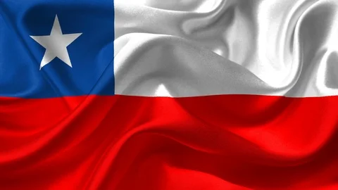 Flag of chile waving in the wind loop	 Stock Footage 121803556