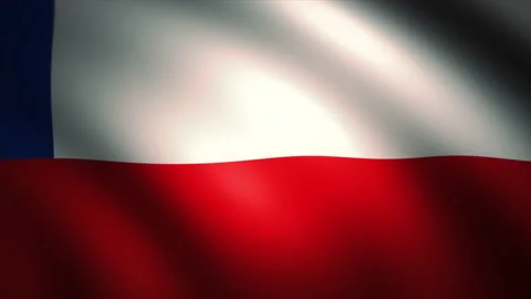 Flag of Chile Waving in the Wind (Zoom Out) Stock-Footage 164270873