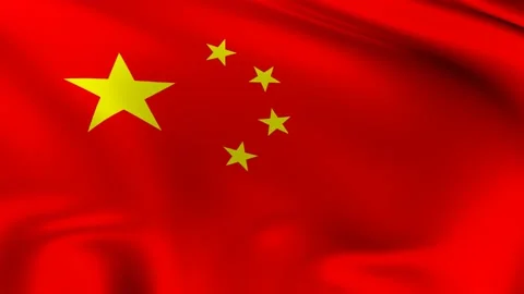 The flag of China animation, Stock Footage 147495414