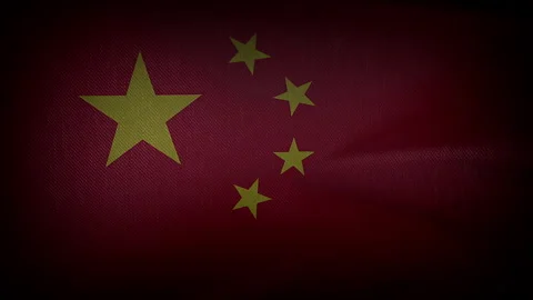 Flag of China. Cinematic 3D Animation. Stock Footage 264531455