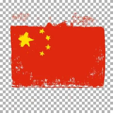 Flag of China on an empty background イラスト素材