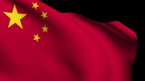 Flag of China Stock Footage 621113