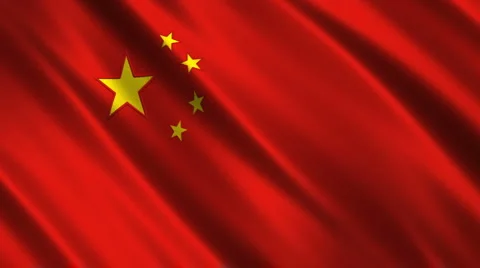 Flag of China Stock Footage 2551354