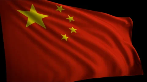Flag China Stock Footage 38029923