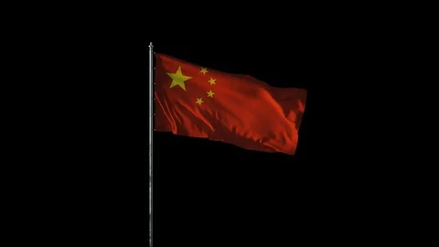 Flag of China Stock Footage 102954754