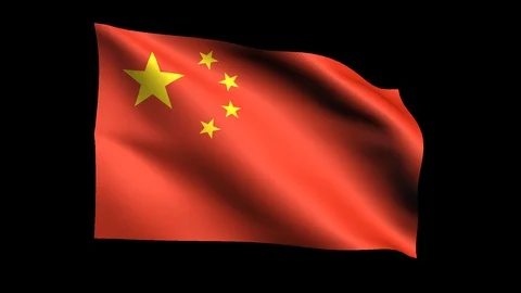 Flag of China 스톡 동영상 127329743