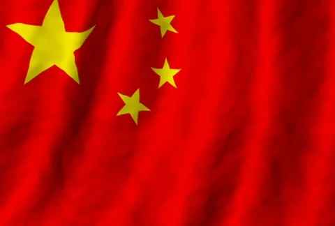 The flag of China Stock Footage 291754704