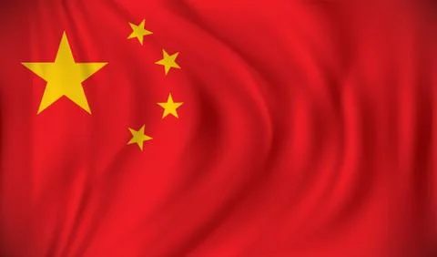 Flag of China Illustrazione stock