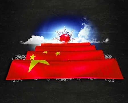 Flag China quality designer flag Stock Illustration