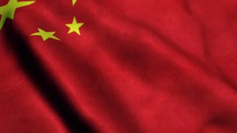 Flag of China - Seamless loop Stock Footage
