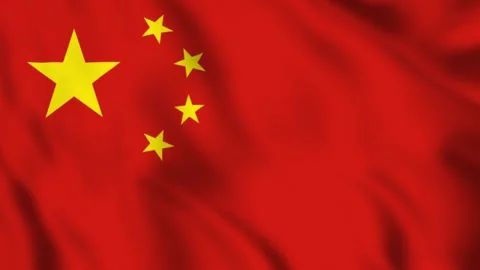 Flag of China Waving in the Wind - Looping Animation Stock-Footage 246998486