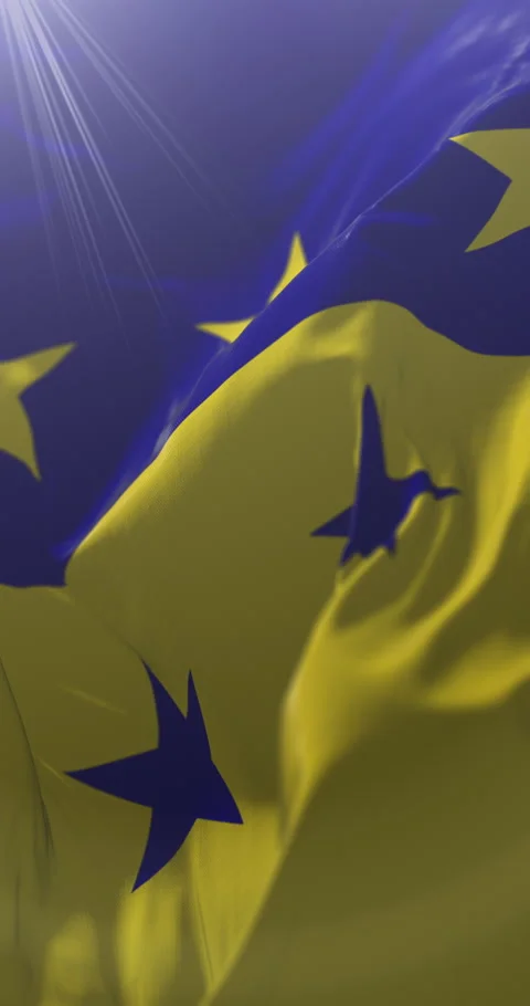 Flag of Chitre, Panama. Loop. 4K Vertical Stock Footage 315576404