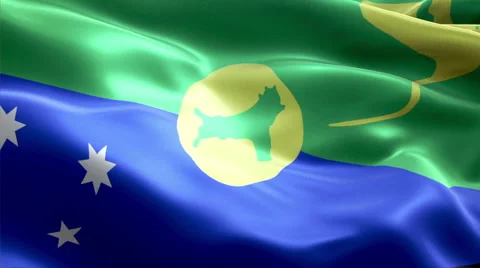Flag Christmas Island Video stock 47729996