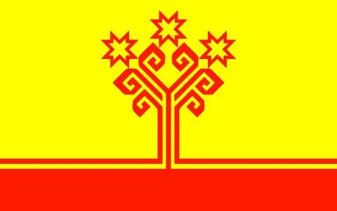 Flag of Chuvashia Stock Illustration