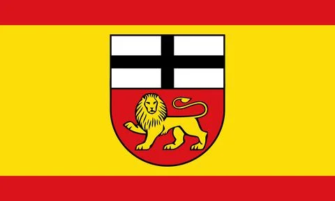 Flag of the city of Bonn Stock Illustration