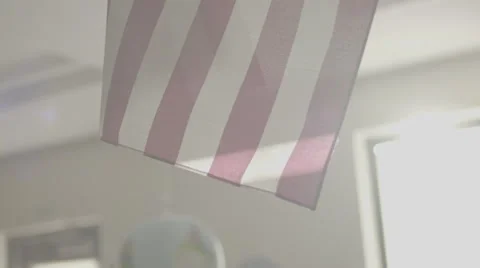Flag in a classroom Stock Footage 62822781