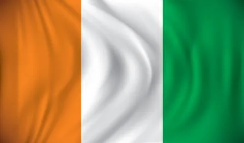 Flag of Coast of Ivory Stock Illustration