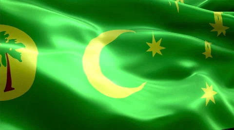 Flag Cocos Islands Vídeos de archivo 47730407