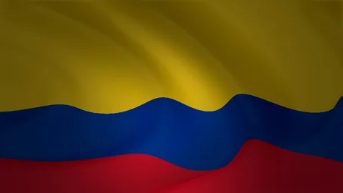 Flag Of Colombia Background Animation Collection Stock Footage 90877447