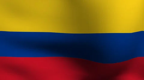 Flag of colombia Stock Footage 891247