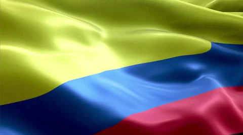 Flag Colombia Video stock 47730656