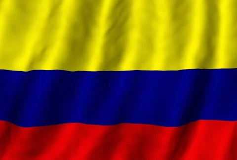 The flag of Colombia Stock Footage 291754712