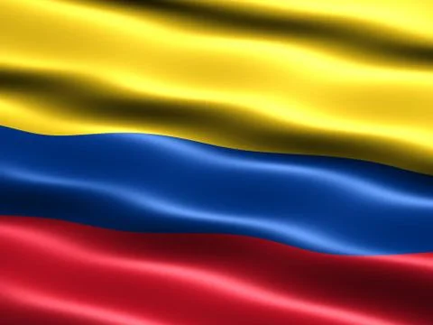 Flag of colombia Stock Illustration