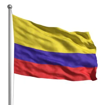 Flag of colombia Stock Illustration
