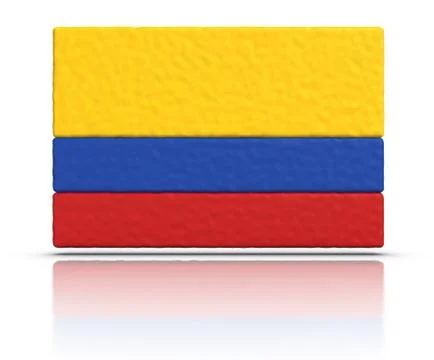 Flag of colombia Stock Illustration