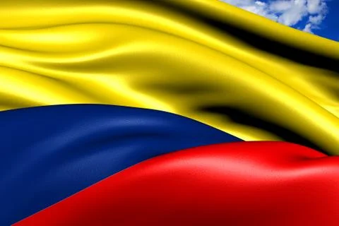 Flag of colombia Stock Illustration